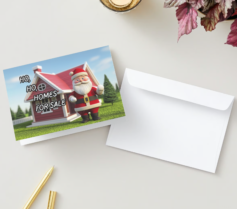 KW Holiday Cards - Ho Ho Homes for Sale (pack of 50)