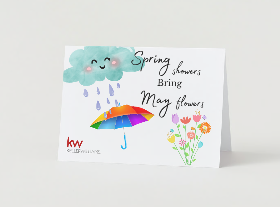 Spring Showers Greeting Card (pack of 50)