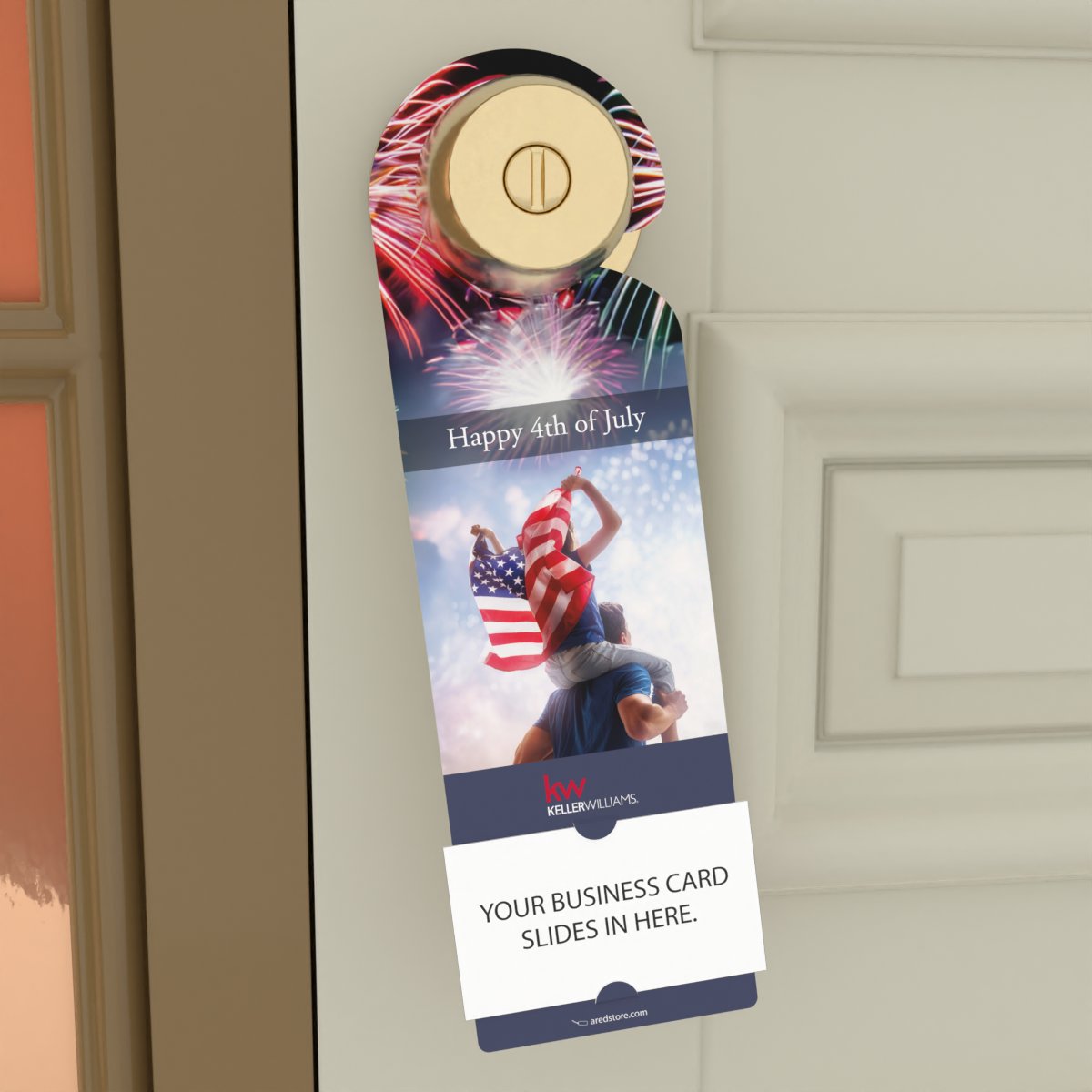 KW 4th of July Door Hanger (packs of 50, 200, or 1000)