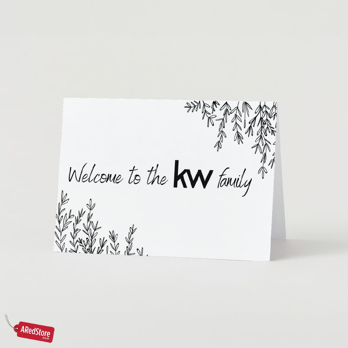 Welcome to the KW Family Black Logo Greeting Card (50)