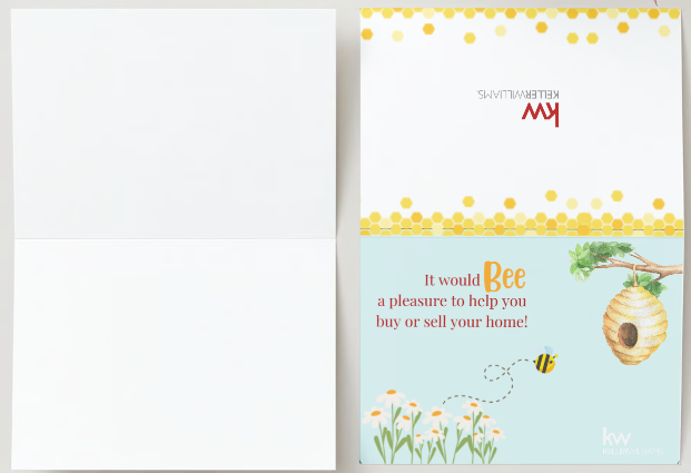 Bee A Pleasure KW Greeting Card (pack of 50)