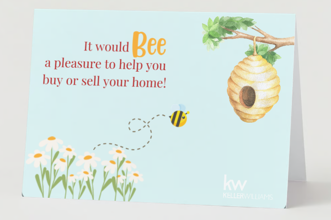 Bee A Pleasure KW Greeting Card (pack of 50)