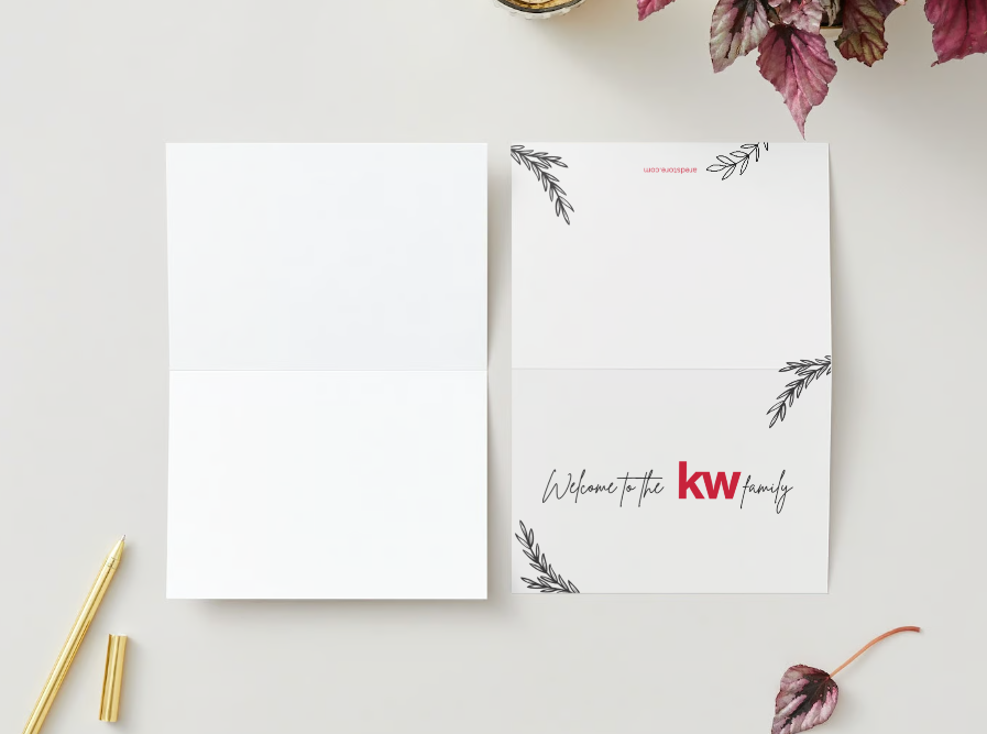 Welcome to the KW Family Red Logo Greeting Card (50)