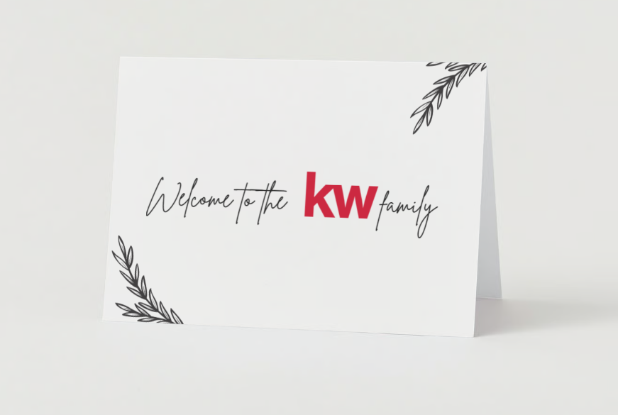 Welcome to the KW Family Red Logo Greeting Card (50)