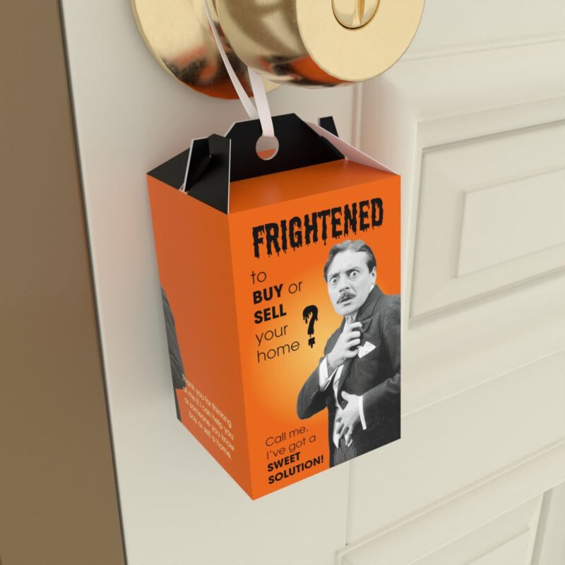 Halloween Paper Treat Boxes - Frightened to Buy or Sell? (pack of 24)