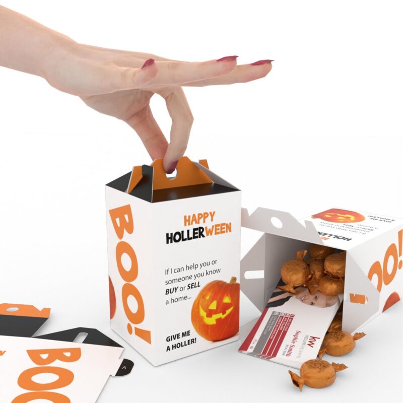 Halloween Paper Treat Boxes - Happy Hollerween (pack of 24)