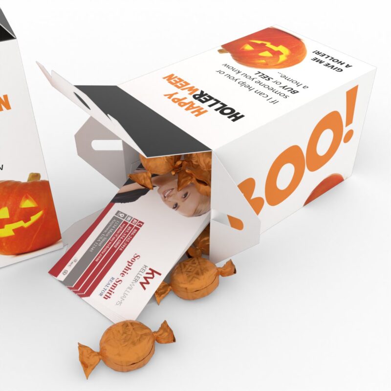 Halloween Paper Treat Boxes - Happy Hollerween (pack of 24)