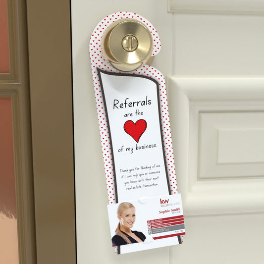 KW Door Hanger "Referrals Heart of My Business" (pack of 50)