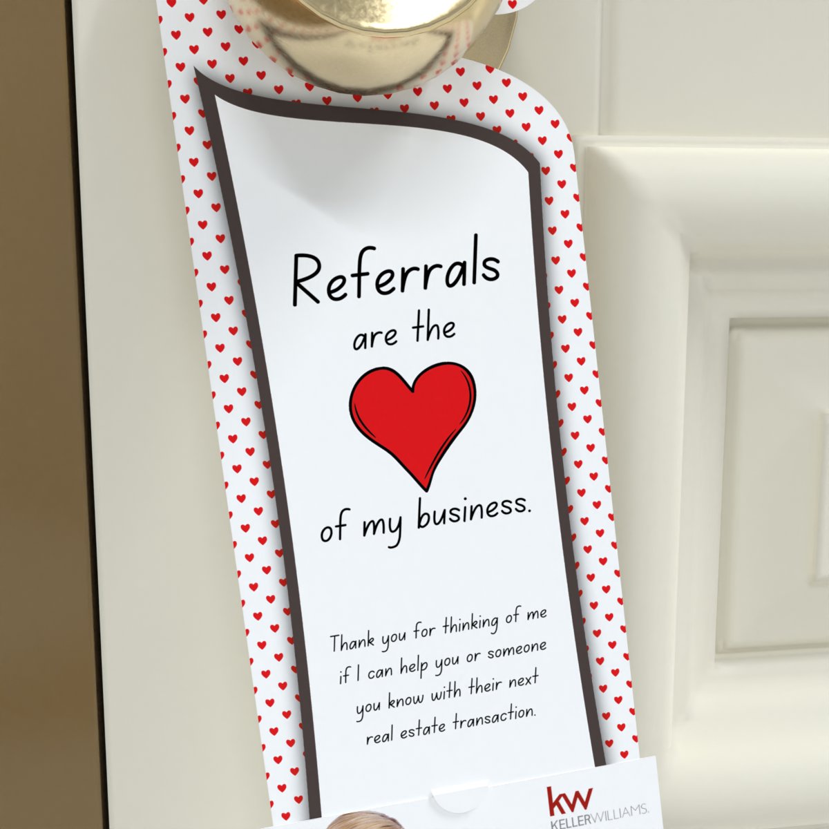 KW Door Hanger "Referrals Heart of My Business" (pack of 50)