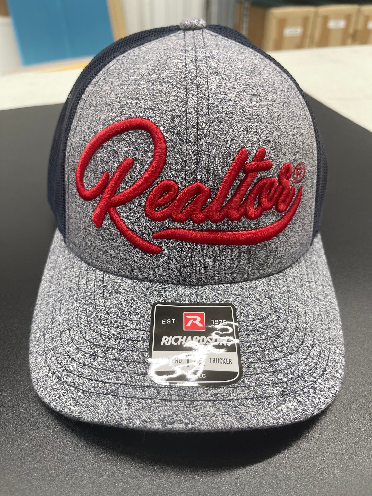 Realtor Richardson Cap with Blue Mesh Back