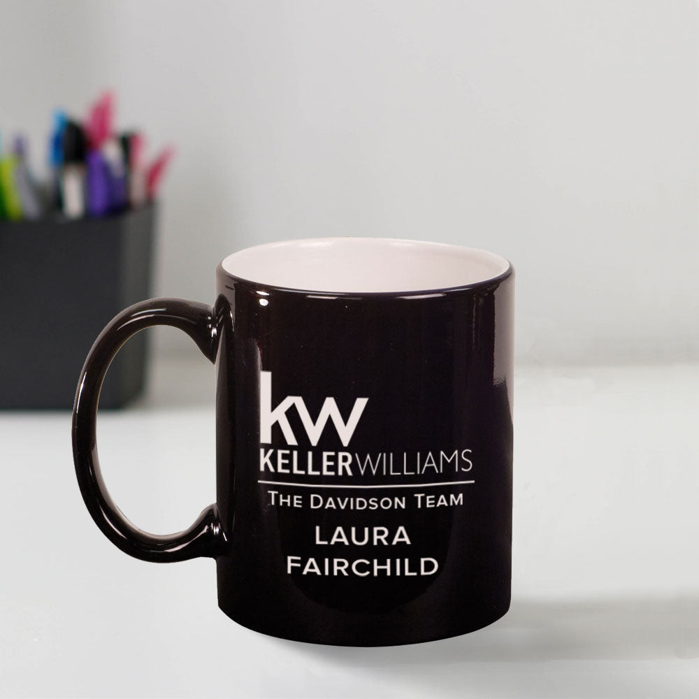 Custom KW Ceramic Coffee Mugs (Laser Engraved)