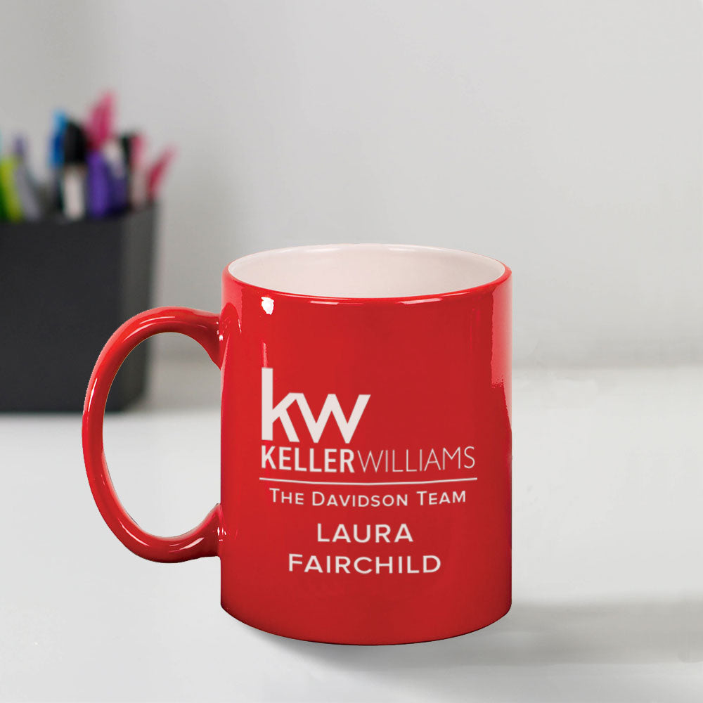 Custom KW Ceramic Coffee Mugs (Laser Engraved)