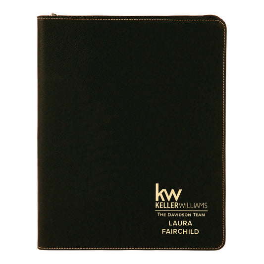 Custom KW Zippered Padfolio